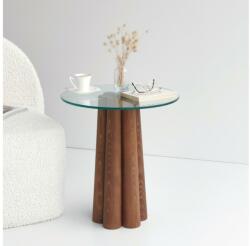 ASIR GROUP Kávésasztal PIANETA 50x45 cm fenyő/átlátszó AS1620 (AS1620)