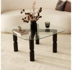 ASIR GROUP Kávésasztal KEI 40x80 cm barna/átlátszó AS1623 (AS1623)
