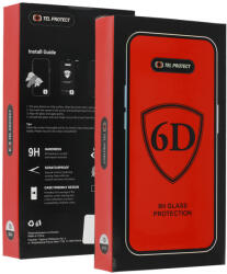 Apple 12 Pro Max Full Glue 6D kijelzővédő üvegfólia 10 db fekete