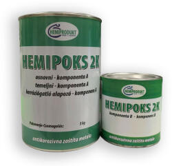 Hemiprodukt Hemipoks 2K Epoxy alapozó szett 5: 1 (3, 6 kg) - Szürke - Ipari Felhasználásra