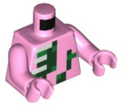 LEGO® Alkatrészek (Pick a Brick) Világos Rózsaszín Minifigura Felsőrész - Minecraft Zombi Malacember 6114330