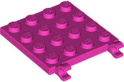 LEGO® Alkatrészek (Pick a Brick) Sötét rózsaszín pink 4x4 Lap Csatlakozókkal 6212974
