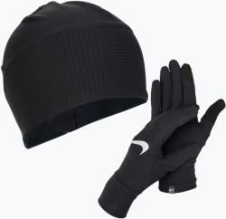 Nike Set căciulă + mănuși pentru bărbați Nike Essential Running black/black/silver