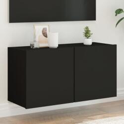 vidaXL fekete falra szerelhető TV-szekrény 80 x 30 x 41 cm (836954) - vidaxl