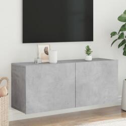 vidaXL betonszürke falra szerelhető TV-szekrény 100 x 30 x 41 cm (836969)