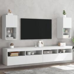 vidaXL 2 db fehér TV-szekrény LED-lámpákkal 30, 5x30x60 cm (836988)