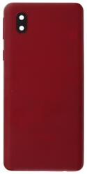 Samsung A013 Galaxy A01 Core akkufedél (hátlap) kamera lencsével és oldalgombokkal, piros (gyári)