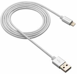 CANYON CNS-MFIC3PW, 1 méteres prémium fonott Lightning/USB kábel, Apple által jóváhagyott MFI, Pearl White