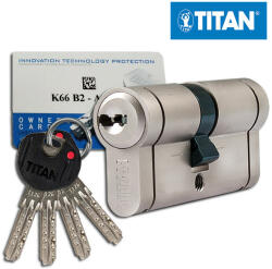 Titan K66 zárbetét 41x41 vészfunkciós ASC (K66VFT4040) - 1kulcs