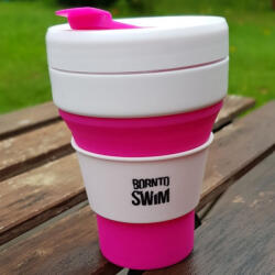 BornToSwim Skládací termohrnek borntoswim pocket size foldable reusable cup roz