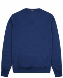 John & Paul merinógyapjú pulóver - kék (V-neck) - XL