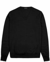John & Paul merinógyapjú pulóver - fekete (V-neck) - XL