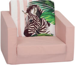  Mama Kiddies egyszemélyes szétnyitható kanapé - Zebra on Pink