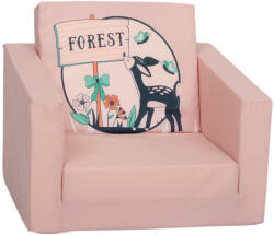  Mama Kiddies egyszemélyes szétnyitható kanapé - Pink Forest