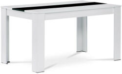 Artium Modern Fehér Étkezőasztal Fekete Dekocsíkkal. Méret: 138x80x75 cm. Raktárról (r-AT-B140_WT1)