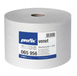 PROFIX Venet fehér ipari törlőkedő, 1 rétegű, fehér, 500 lap/tekercs, 1 tekercs/zsugor (ALP065956)