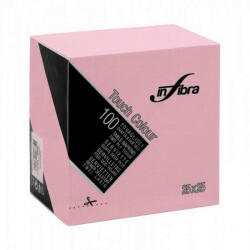 INFIBRA Szalvéta 25x25cm pink 2 réteg 100 lap/csomag (ALI0491)