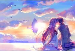 Tablou Canvas Sword Art Online Kirito And Asuna, 80x50cm (tablou144/50x80cm)