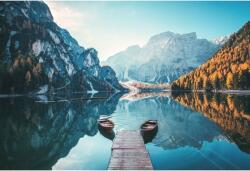 Tablou Canvas Iconic Natural Mountains Mirroring In The Clear Calm Water, 80x50cm, tabloucanvas376 (tabloucanvas376/50x80cm)