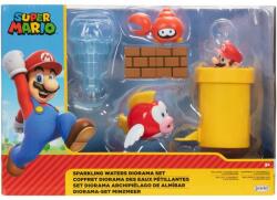 JAKKS Pacific Set Figurina Super Mario Bros Sparkling Waters Diorama, 6cm (192995413658)