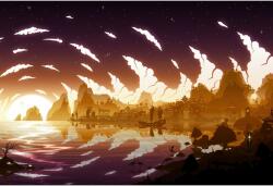  Poster Genshin Impact Sunset Beyond Liyue, 61x90cm (poster339)