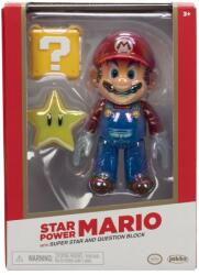 JAKKS Pacific Figurina Super Mario Bros Star Power Mario Gold, 10cm (192995410596)