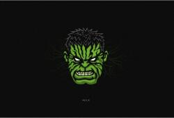 Tablou Canvas Hulk Superhero Minimal, 80x50cm, tablou1115 (tablou1115/50x80cm)