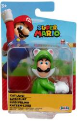 JAKKS Pacific Figurina Nintendo Super Mario Cat Luigi, 6.5cm (39897914268)