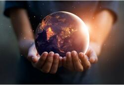 Tablou Canvas World In Our Hands, 80x50cm, tabloucanvas249 (tabloucanvas249/50x80cm)