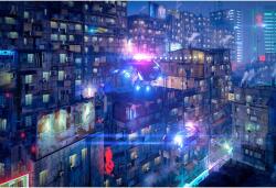 Poster Cyberslums 2049, 61x90cm, poster606 (poster606)