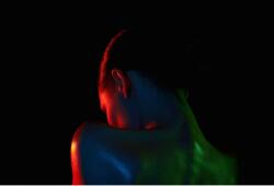 Tablou Canvas Beautiful Naked Girl In Color Lights, 80x50cm, tabloucanvas670 (tabloucanvas670/50x80cm)