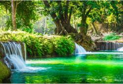 Tablou Canvas Lovely Summer View Of Smalls Waterfalls, 80x50cm, tabloucanvas287 (tabloucanvas287/50x80cm)
