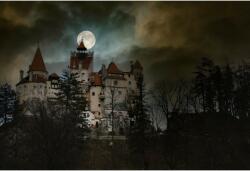 Tablou Canvas Moon In The Clouds Over Bran Castle, 80x50cm, tabloucanvas652 (tabloucanvas652/50x80cm)