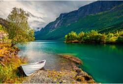 Tablou Canvas Amazing Bright Green Mountain Lake, 80x50cm, tabloucanvas156 (tabloucanvas156/50x80cm)