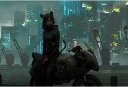  Poster Waiting There In Bike City, 61x90cm, poster1001 (poster1001)