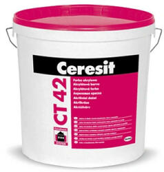 Ceresit (Henkel) Ceresit CT 42 - Vopsea acrilica pentru exteriorul si interiorul cladirilor, 15L