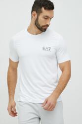 EA7 Emporio Armani t-shirt fehér, férfi, sima - fehér S