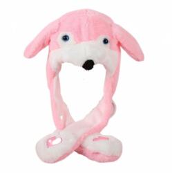 Yangzhou sapka mozgatható fülekkel - rózsaszín kutya