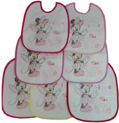 Minnie egér baba előke 7 darab/csomag - pamut előke - világosrózsaszín-rózsaszín-sötétrózsaszín-pink-piros-lila-sárga - aruvarazs - 4 055 Ft
