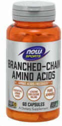 NOW Branched Chain Amino Acids - 60 Capsules - greenpatika