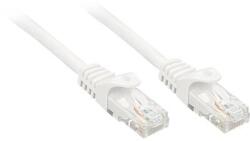 Lindy RJ45 Hálózat Csatlakozókábel CAT 6 U/UTP 0.50 m Fehér Védővel LINDY (48201) (48201)