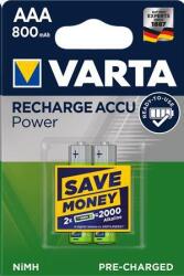VARTA Power AAA 800 mAh ceruza akku (2db/csomag) (56703101402) (Varta 56703101402) (Varta 56703101402)