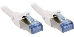 Lindy RJ45 Hálózat Csatlakozókábel CAT 6A S/FTP 30.00 cm Fehér Védővel LINDY (47190) (47190)