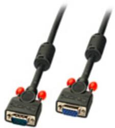Lindy VGA Hosszabbítókábel [1x VGA dugó - 1x VGA alj] Fekete (36391) (36391)