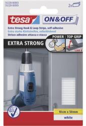 TESA On & Off Tesa öntapadós tépőzár, tépőzáras ragasztószalag 100 mm x 50 mm fehér TESA On & Off 55228-03-00 (55228-03-00) (55228-03-00)