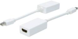 ASSMANN DisplayPort - HDMI átalakító adapter, 1x mini DisplayPort dugó - 1x HDMI aljzat, fehér, Digitus (AK-340411-001-W) (AK-340411-001-W)