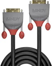 Lindy DVI Csatlakozókábel [1x DVI dugó, 24+1 pólusú - 1x DVI dugó, 24+1 pólusú] 2.00 m Fekete (36222) (36222)