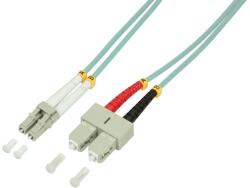 LogiLink Fiber duplex patch kábel OM3 50/125 LC-SC 1m aqua (FP3LS01) (FP3LS01) (FP3LS01)