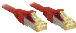 Lindy RJ45 Hálózat Csatlakozókábel CAT 6a S/FTP 10.00 m Piros Védővel LINDY (47298) (47298)
