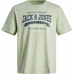 JACK & JONES Férfi póló JJELOGO Standard Fit 12246690 Desert Sage (Méret S)